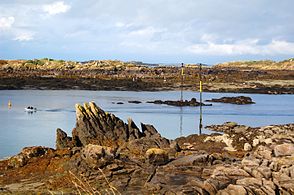 Chausey à marée basse.