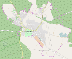 Localização de Chocianów na Polónia