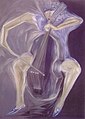 "Painting of a contrabass" by Alvaro Valbuena (1970)