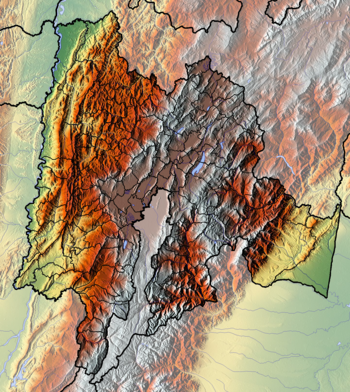 Colombian emeralds is located in Cundinamarca Department