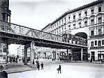 U-Bahndurchfahrt in der Berliner Dennewitzstraße (1905)