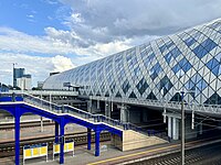 New and controversial main railway station Poznań Główny.