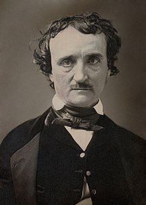 Edgar Allan Poe, author unknown (restored by Yann and Adam Cuerden)
