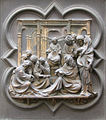 Lorenzo Ghiberti, Jesús y los doctores en el Templo ('Disputa'),[14]​ Battistero di San Giovanni Battista, Florencia