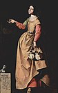 Santa Rufina dipinta da Francisco de Zurbarán (Museo del Prado)