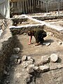 Abbasid-period buildings being excavated at the Givati Parking Lot dig, Jerusalem. Palestine was neglected by the Abbasids, and was mainly a society of peasant farmers.[75]
