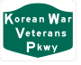 Korean War Veterans Parkway marker