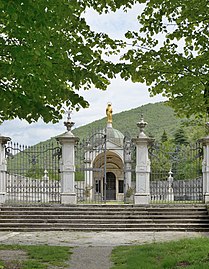 The entrance to the holy pond near the shrine of Our Lady of Valverde