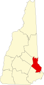 Strafford County map