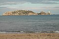 Vue des îles depuis la plage de L'Estartit.