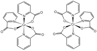 Skeletal formula of chromium(III) picolinate