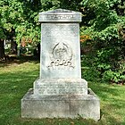 A monument in tribute to the Independent Order of Odd Fellows