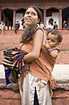 Nepali mother with child