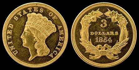 朗埃克3美元金币（上图）创作的设计也应用到了二类和三类1美元金币上