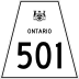 Highway 501 marker