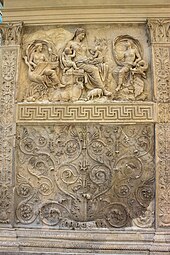 Roman - Arabesque on the Ara Pacis, Rome, unknown architect and sculptors, 13-9 BC[41]