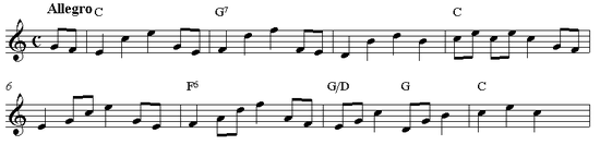 Papageno's glockenspiel tune