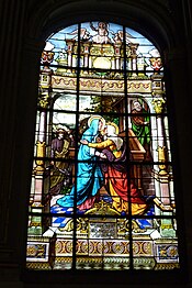"Visitation of the Virgin", signed by Lusson and Lefevre, (1874–75).