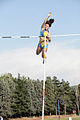 Image 32Anna Giordano Bruno releases the pole after clearing the bar in pole vault (from Track and field)