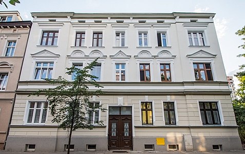 Main facade after renovation