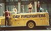 Gay Firefighters float at Gay Pride 1983