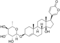 Structure of a cardiac glycoside, proscillaridin