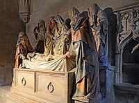 Entombment, attributed to Antoine Le Moiturier, 1490. Notre-Dame Collegiate Church of Semur-en-Auxois.[34]