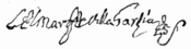 Firma de Antonio José de Mendoza Caamaño y Sotomayor