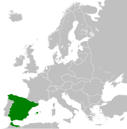 European borders of the Second Spanish Republic in addition to its African colonies