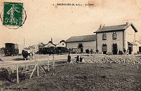 La gare de Brezolles.