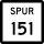 State Highway Spur 151 marker