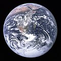 Image 16The Blue Marble, Earth as seen from Apollo 17 in December 1972. The photograph was taken by LMP Harrison Schmitt. The second half of the 20th century saw humanity's first space exploration. (from 20th century)