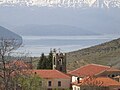 Across Agios Germanos looking toward Small Prespa Lake