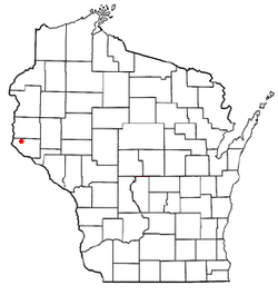 Location of River Falls, Wisconsin