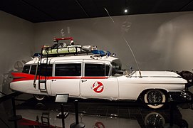 The 1959 Cadillac Miller-Meteor Futura Duplex Ambulance "Ectomobile" that was used in the Ghostbusters films.