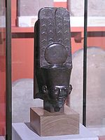 Statuette of god Amon dedicated by Tantamani