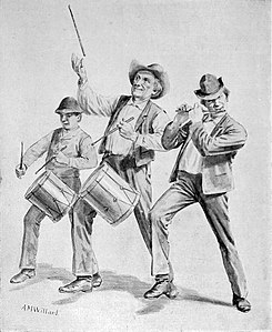 The Four of july musicians première idée de l'œuvre. Copie de 1895 d'un original perdu.