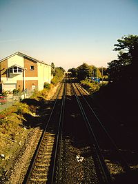 The site of the former station, October 2007