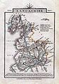An 1814 map of Lancashire by John Cary which shows many of the turnpike roads.