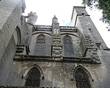 Mur nord de la nef en partant de la façade ouest.