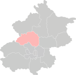 Location of Changping District in Beijing