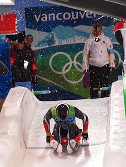 Tysk åkare vid olympiska vinterspelen 2010