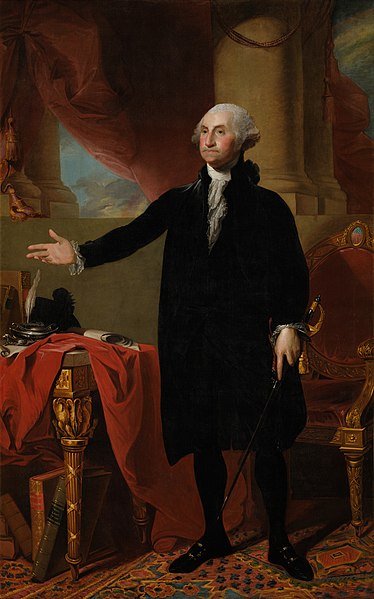 Lansdowne portrait of George Washington (created by Gilbert Stuart; nominated by Spongie555)