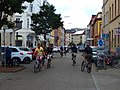 A bike street in Karlsruhe