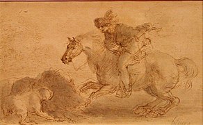 Stefano Della Bella La Chasse au sanglier.