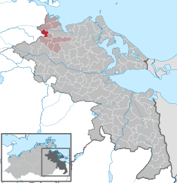 Läget för kommunen Levenhagen i Landkreis Vorpommern-Greifswald