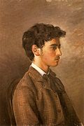 Retrato de Manuel Gómez-Moreno Martínez a los 14 años, pintado por su padre Manuel Gómez-Moreno González (1884).