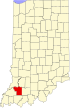 State map highlighting Pike County