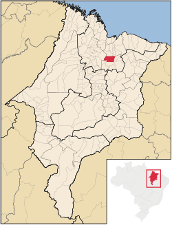 Localização de Itapecuru Mirim no Maranhão