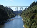 This view looks northwest from the Mohaka River road bridge.
